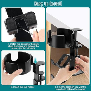 FlexiDock  | 3-in-1 Rotating Desk Storage Solution