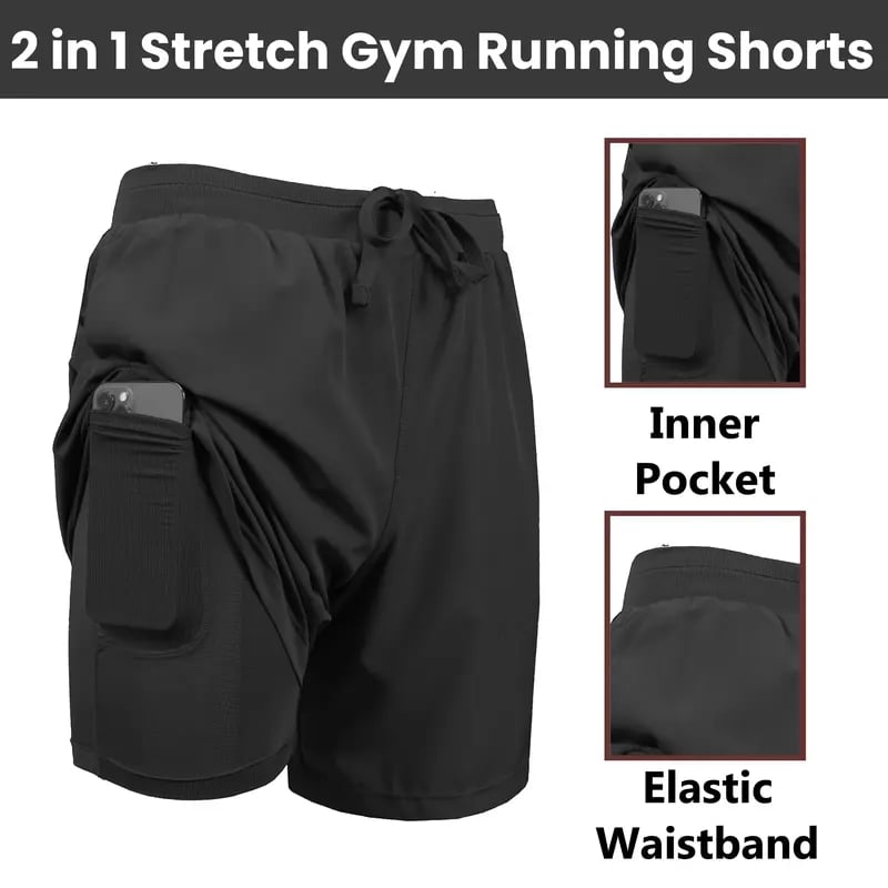 PowerStride – Quick Dry Men’s Sports Shorts