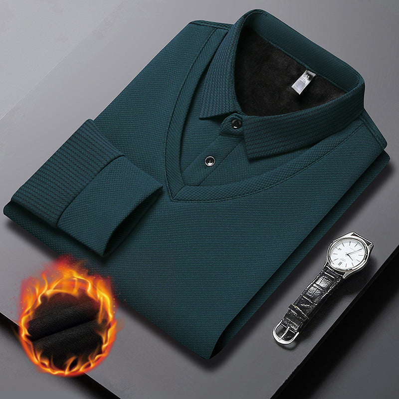 UrbanEdge - Men’s Lapel Knit Shirt Set – Modern Casual Perfection