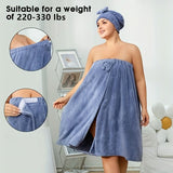 CozyCurve – Plus Size Wrap Bathrobe Set