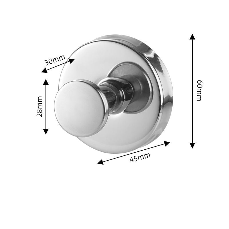 AquaHold | 2 - Pack Suction Cup Shower Hooks