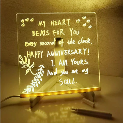 LuminaScribe - LED Note Board with Colors marnetic