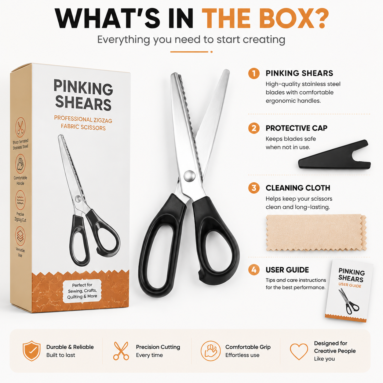 StitchEdge – Professional Stainless Steel Pinking Shears
