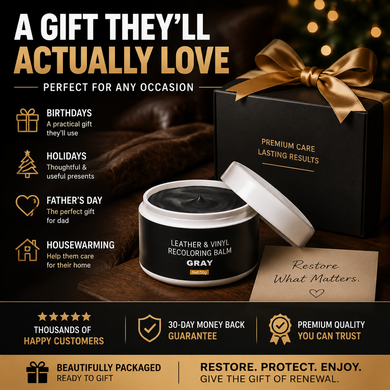 RenewCraft – Multi-Surface Leather Color Restoration Balm