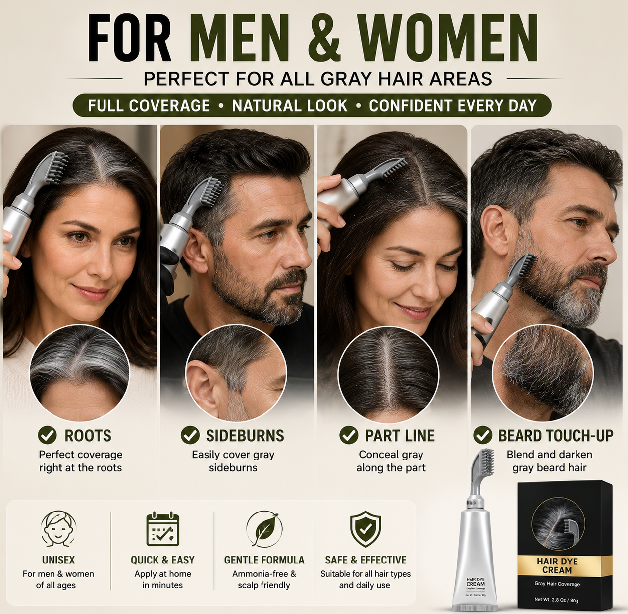 RootRevive – Instant Gray Hair Touch Up Comb