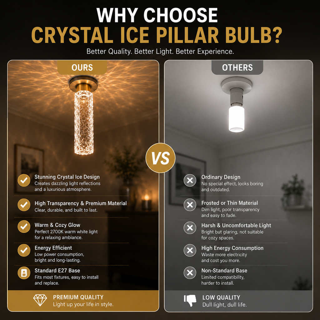 FrostLume – Luxury Ice Pillar Decorative Light
