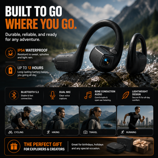 VisionFlow – Smart Open-Ear Camera Headset