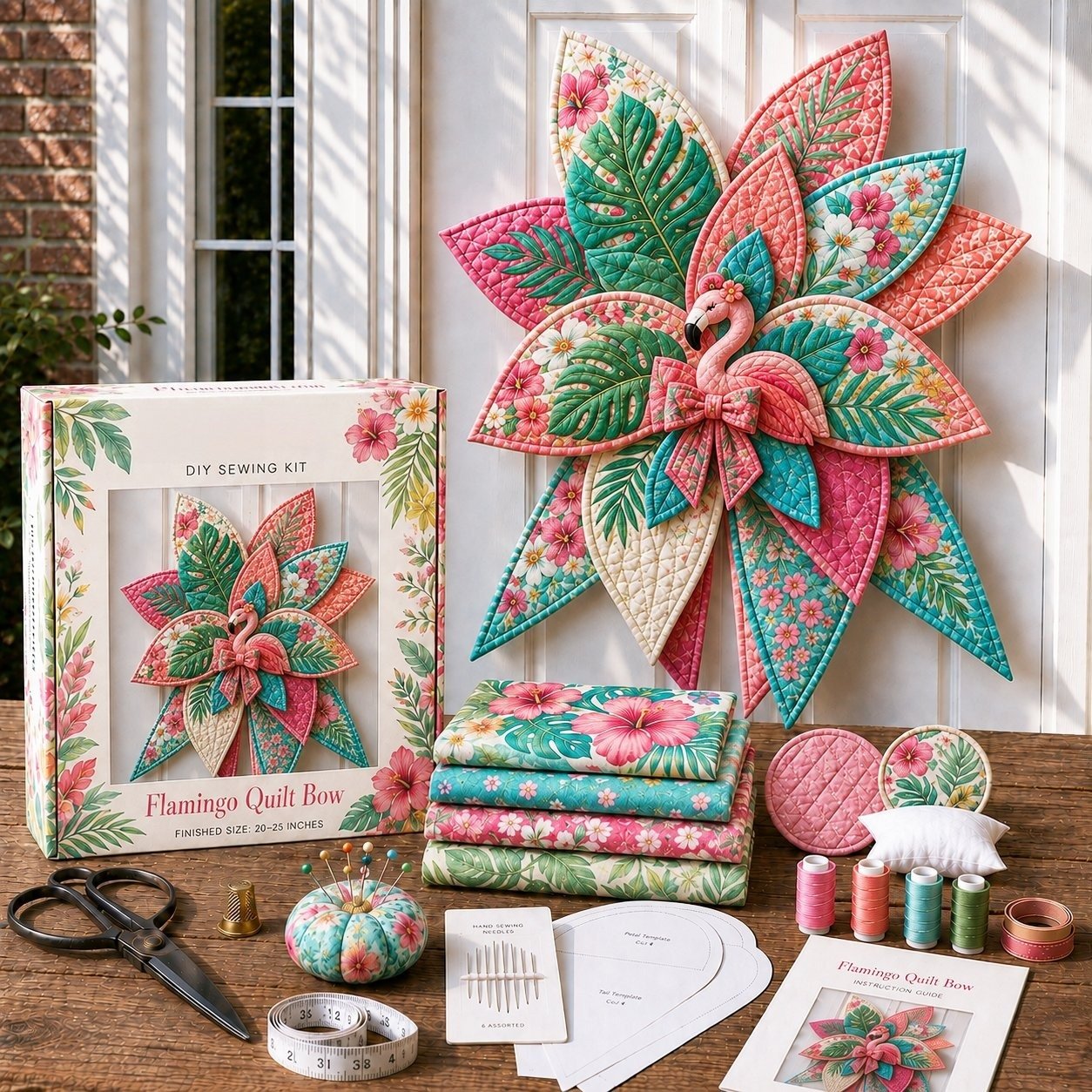 StitchCharm – Oversized 3D Quilted Bow Craft Kit