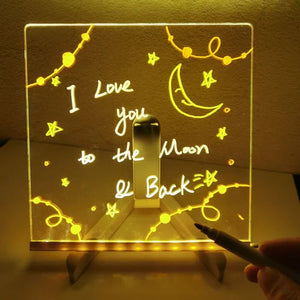 LuminaScribe - LED Note Board with Colors marnetic