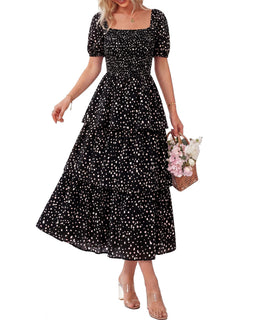 BloomBelle – Vintage Floral Smocked Dress