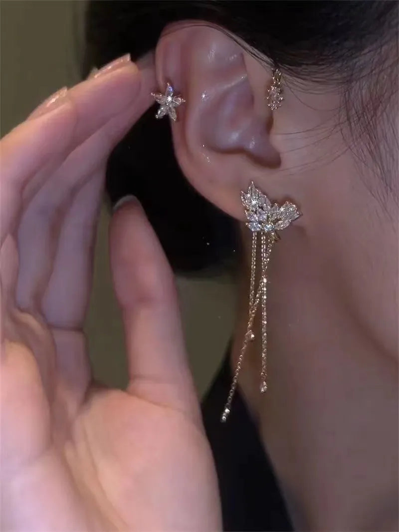 LumiStar – Shimmering Tassel Earrings