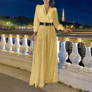 LustreLuxe - Sophisticated Sequin Outfit