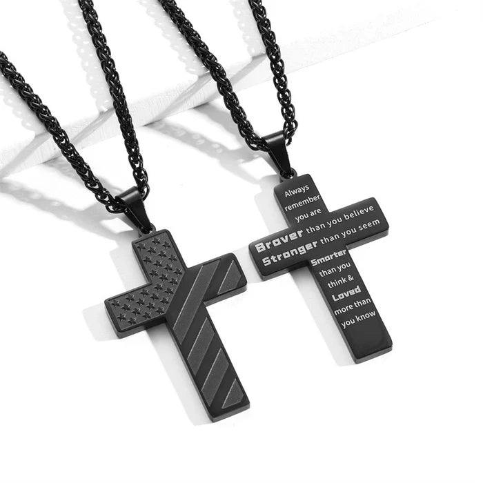 HonorGuard - Patriotic Cross Chain Pendant