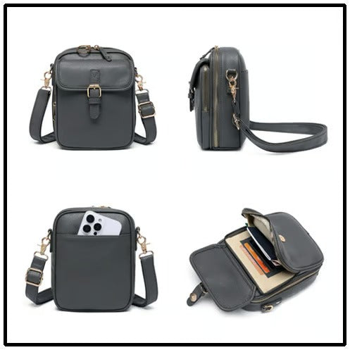 LuxeLoom – Classic Leather Crossbody Bag