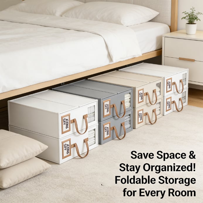 LinenLock – Foldable Sheet Storage Set