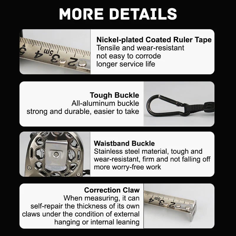 SteelMark – Retractable Metric Ruler