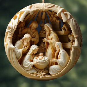 FestiveFaith - Charming 2D Nativity Ornaments