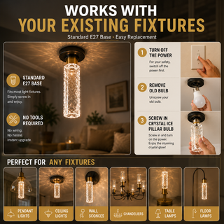 FrostLume – Luxury Ice Pillar Decorative Light