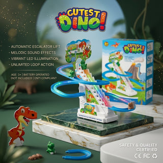 DinoDash – Electric Mini Dino Racing Adventure Track Set