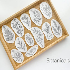 AquaPetals - Water Soluble Embroidery Pattern (25 PCS)
