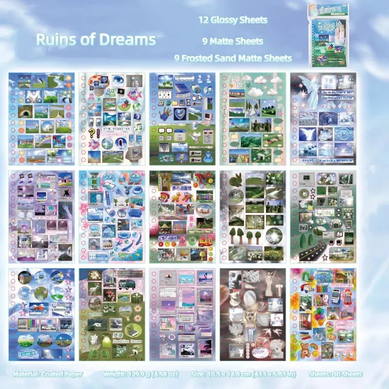 DreamPop – Dreamcore Aesthetic Sticker Book