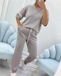 CasualCharm - Relaxed Cotton-Linen Outfit