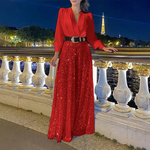 LustreLuxe - Sophisticated Sequin Outfit