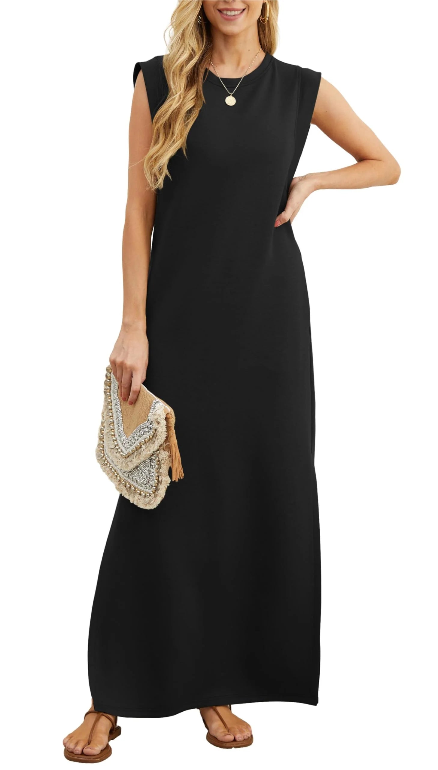 FreeFlow – Women’s Casual Split Maxi Dress