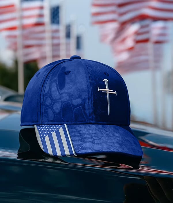 HeavenlyCap – Jesus Cross & Crown of Thorns Adjustable Christian Hat