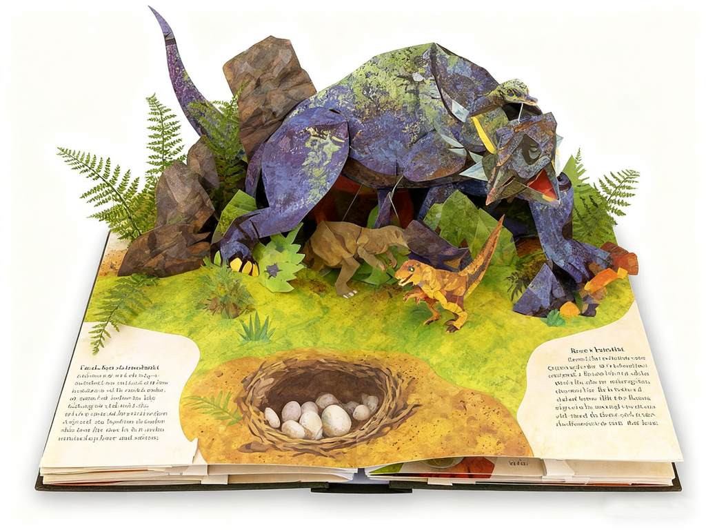 DinoVerse - 3D Pop-Up Dinosaur Adventure Book