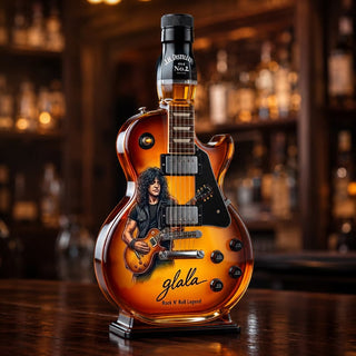 RockSpirit – Vintage Sunburst Guitar Figurine Bottle Décor