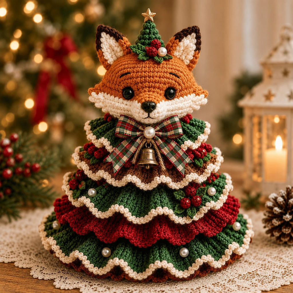 FestiveKnot – DIY Christmas Tree Animal Crochet Kit