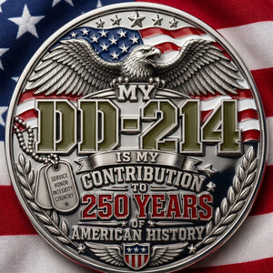 DD-214 Veteran Pride Coin