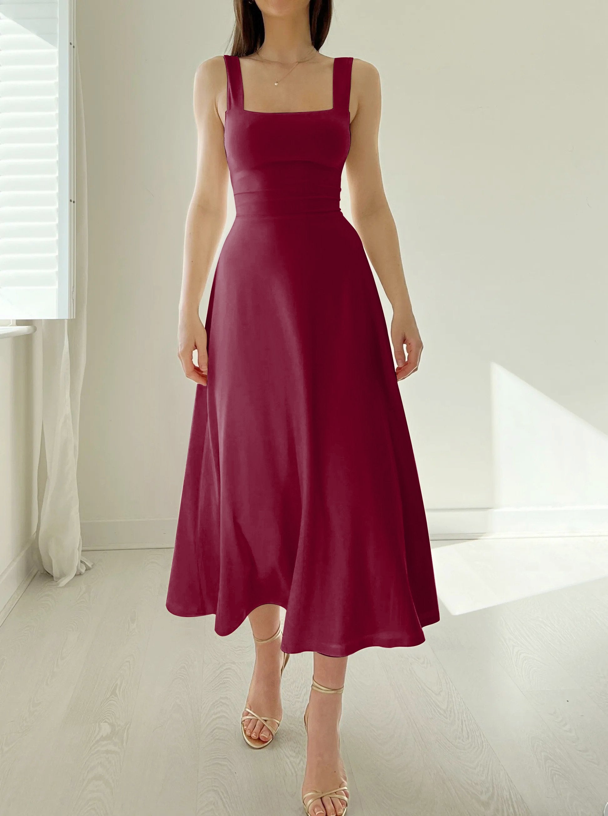 Fiora - Flattering High Waist Dress