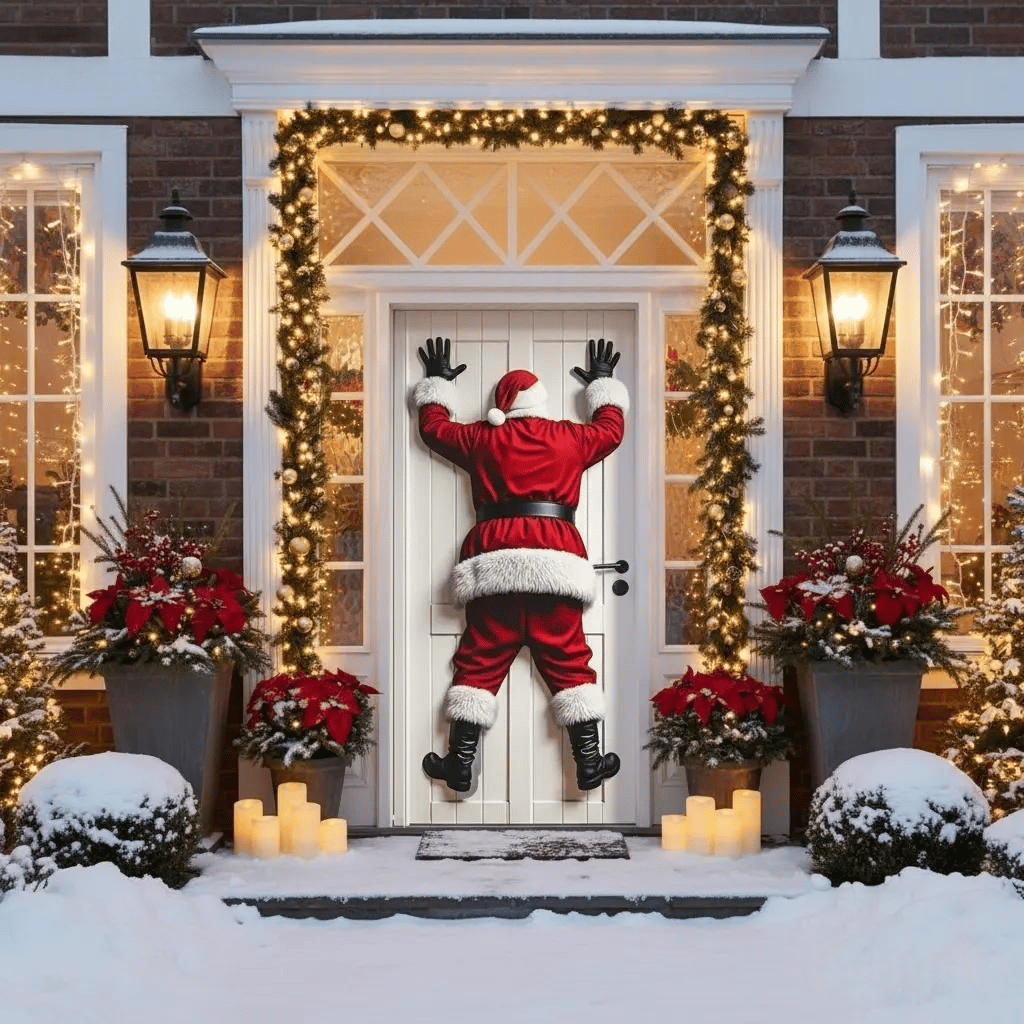 SantaStep – Festive Christmas Door Decoration Banner