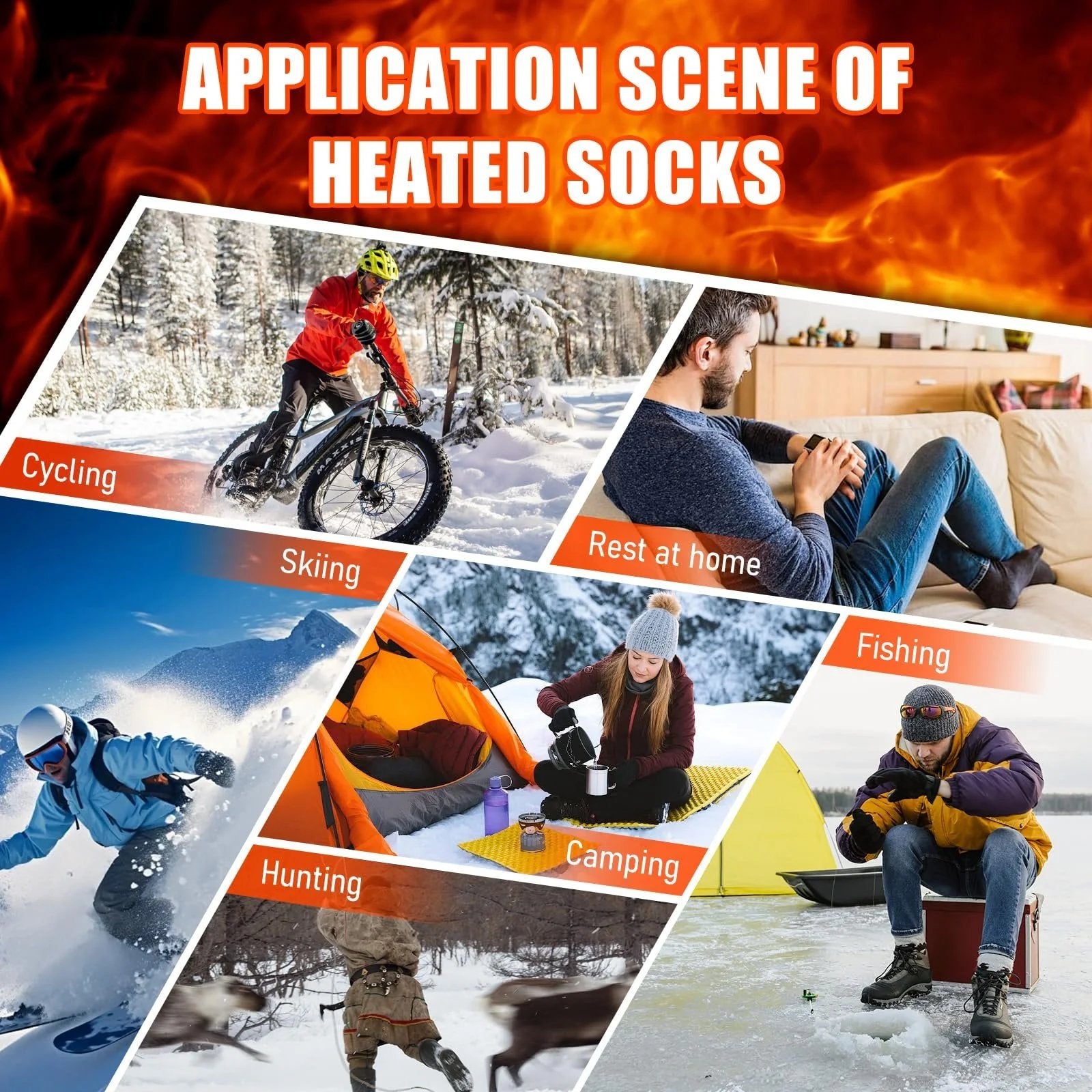 ArcticEase - Premium Heated Socks for Men & Women