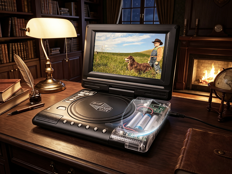 ViewMax – 7.8" HD Portable Rechargeable DVD Player