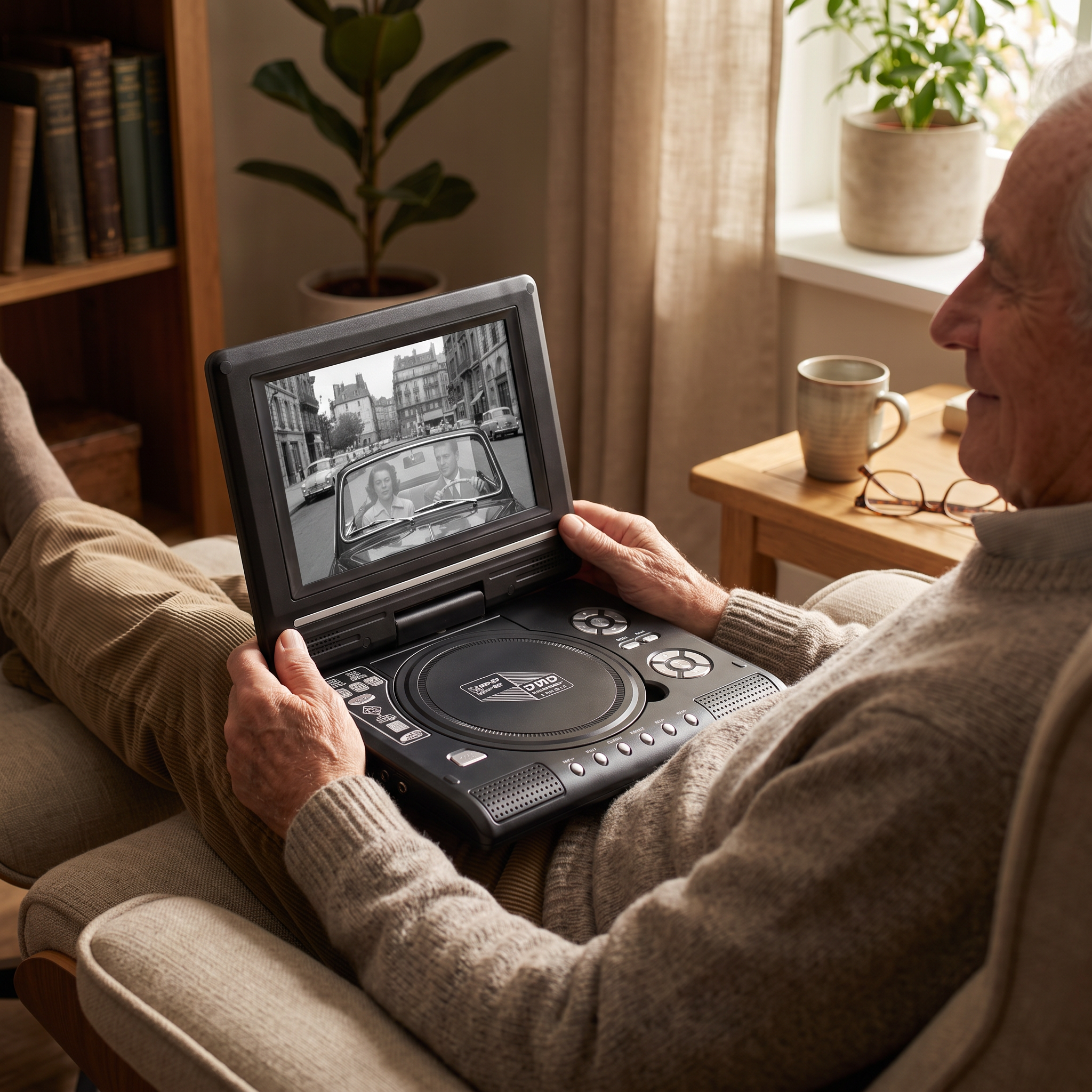 ViewMax – 7.8" HD Portable Rechargeable DVD Player