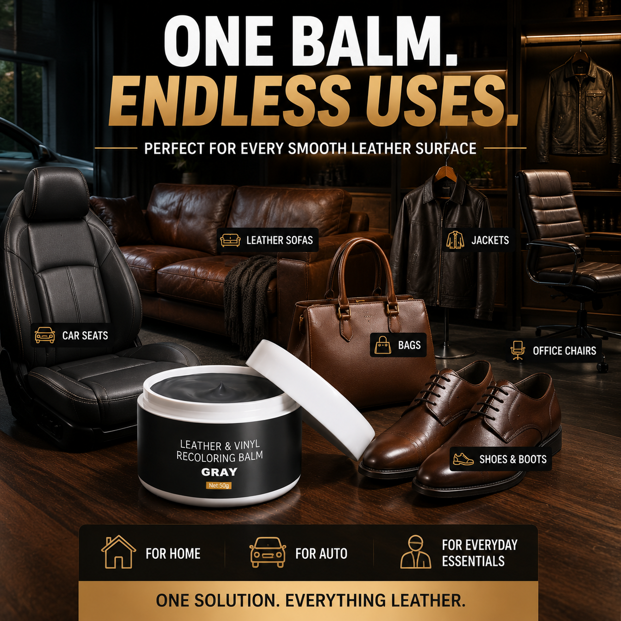 RenewCraft – Multi-Surface Leather Color Restoration Balm
