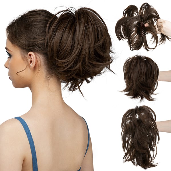 SilkSnap – Lightweight Synthetic Claw Clip for Chic Hairstyles