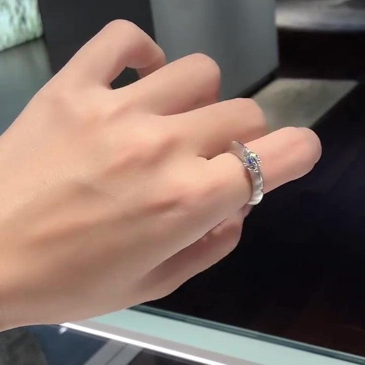 CelestiRing – Rotating Cosmic Diamond Elegance