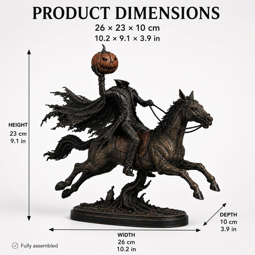 MidnightChase – Headless Horseman Halloween Statue