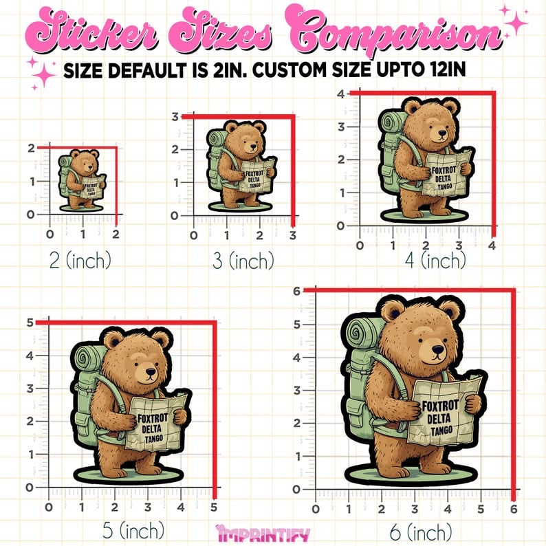 BearCharm | Adventure-Ready Bear Sticker