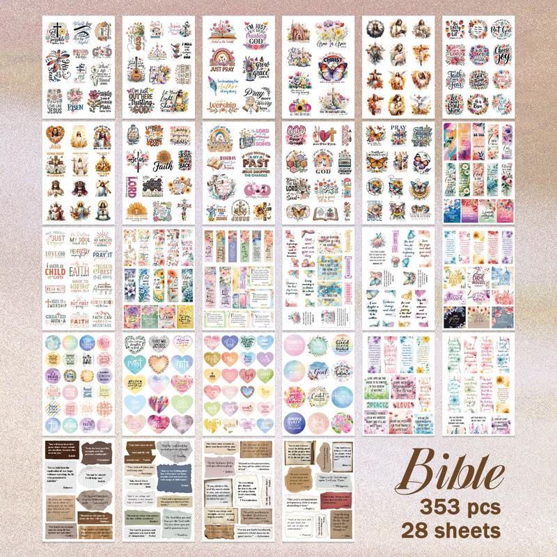 FaithGlow - Inspirational Bible Sticker Set