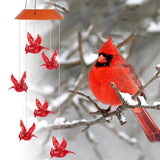 Sunlit Cardinal Bird Wind Chime