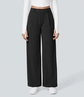 EleganceFit – High Waist Straight Casual Pants