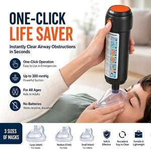 AirGuard – One Button Emergency Airway Suction Device