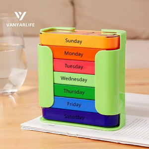 PillMaster – Weekly Medication Organizer Box