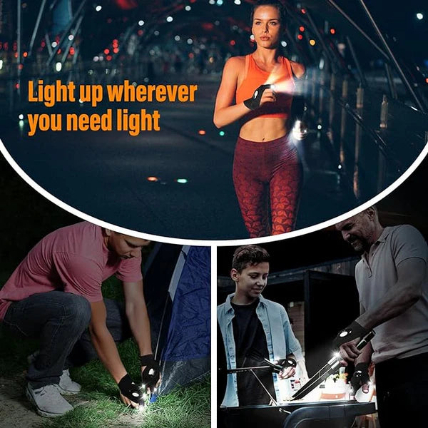 LightGrip – Waterproof LED Flashlight Gloves