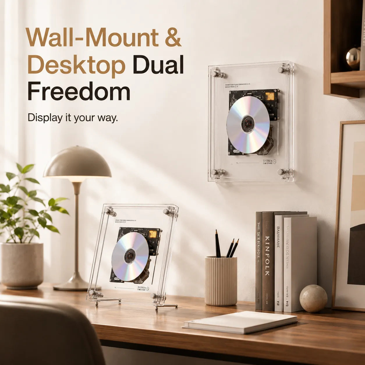 ClearTune – Transparent Wall-Mounted CD Player